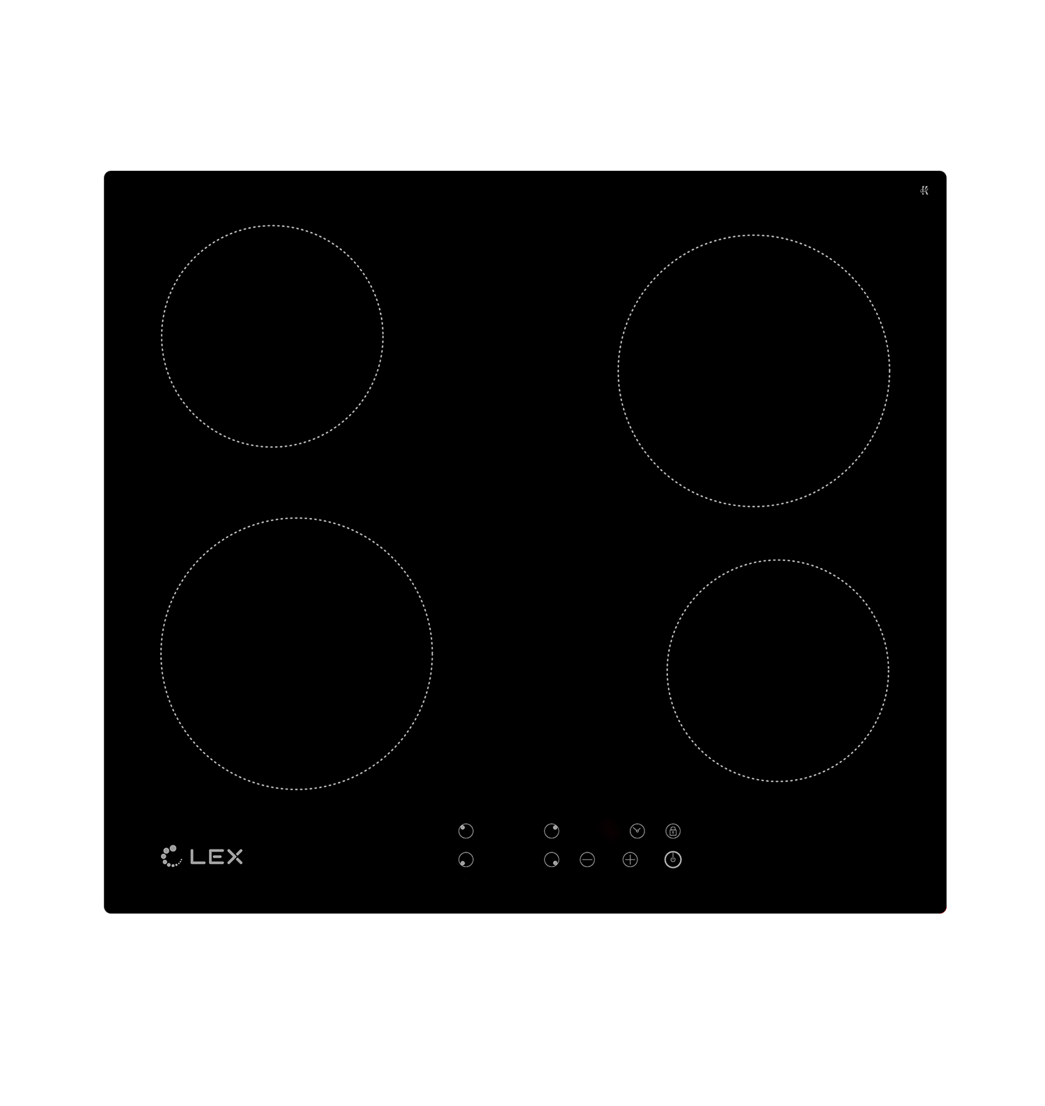 картинка Варочная панель Lex EVH 640-0 BL черный 