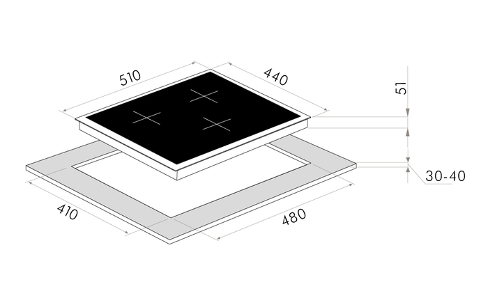 картинка Газовая варочная панель Maunfeld EGHG.43.33CW/G   картинка Газовая варочная панель Maunfeld EGHG.43.33CW/G