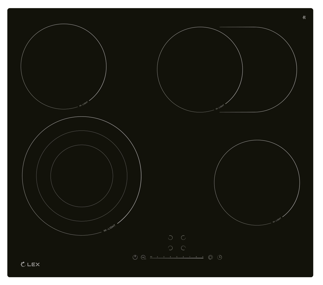 картинка Варочная панель Lex EVH 642D BL 