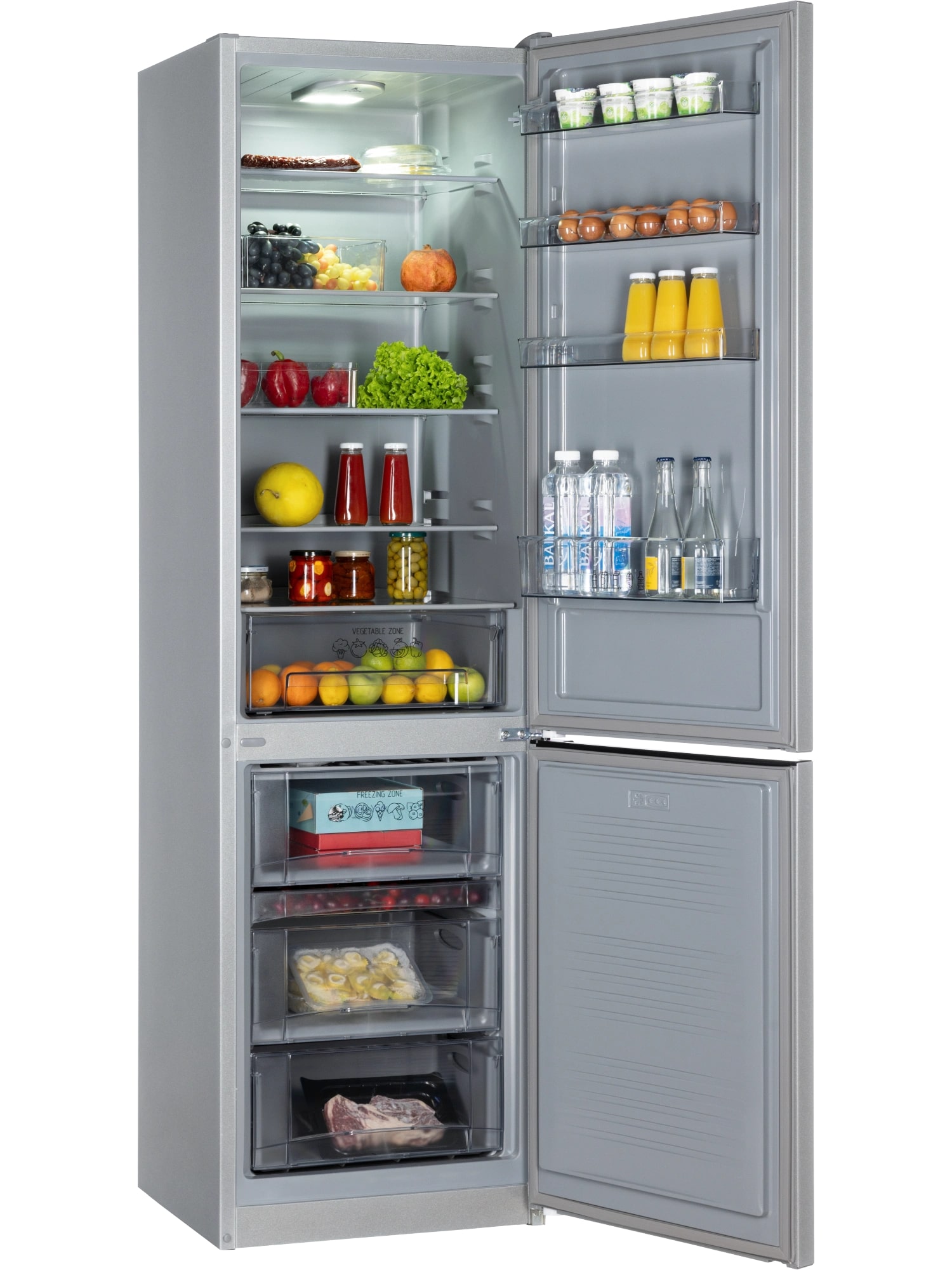 картинка Отдельностоящий холодильник Nord NRB 154 SG серебро 