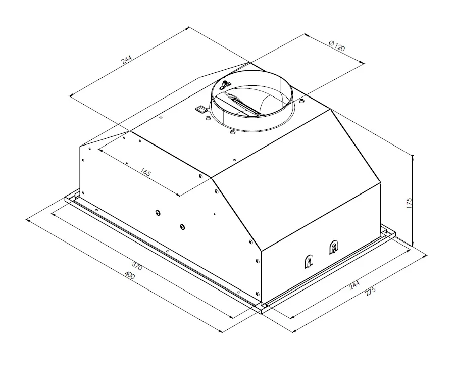 картинка Кухонная вытяжка Krona KATE 400 INOX PB 