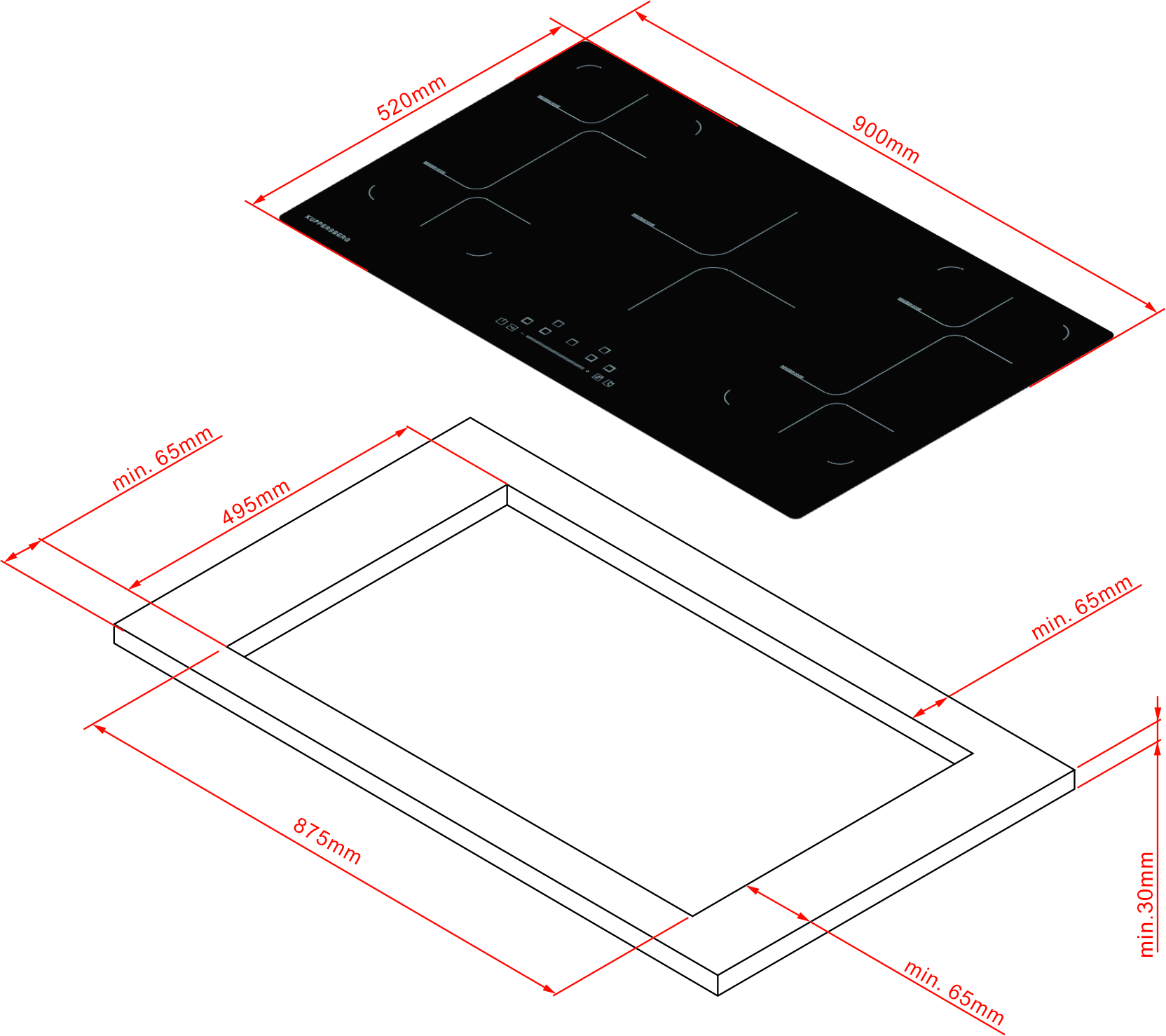 картинка Индукционная варочная панель Kuppersberg ICS 905 