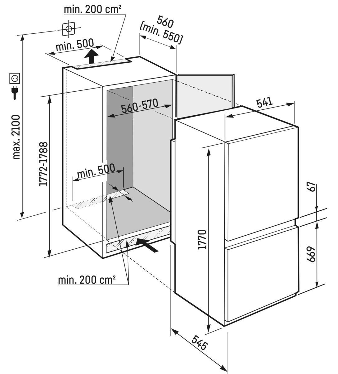 картинка Встраиваемый холодильник Liebherr ICNSE 5103-22 001 