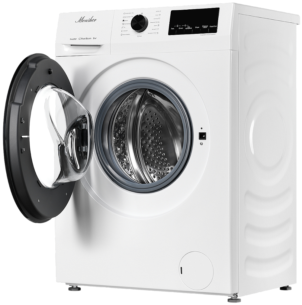 картинка Стиральная машина с паром Monsher MWM 460 BLANC 