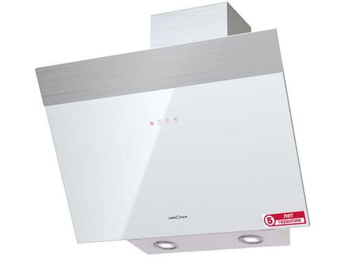 картинка Кухонная вытяжка Krona KRISTEN 600 WHITE/INOX S 