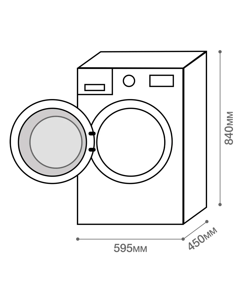 картинка Стиральная машина с инвертором и паром Kuppersberg WM 410 W 