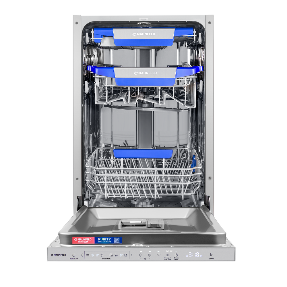 картинка Посудомоечная машина Maunfeld MLP45330T Smart Beam Inverter Wi-Fi 