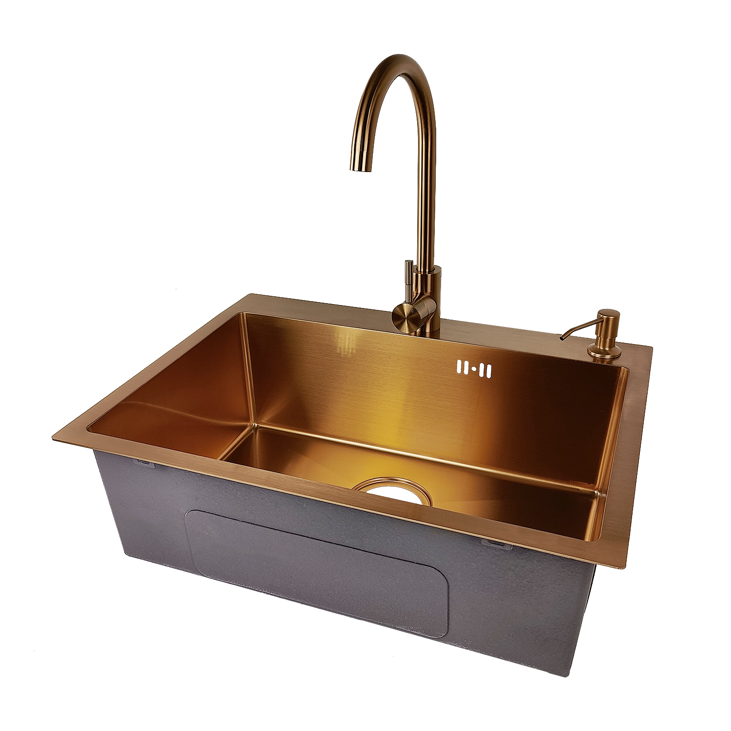картинка Смеситель Emar ЕСВ-3020 PVD COPPERY высокий излив медь 