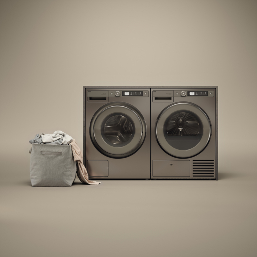 картинка Стиральная машина с паром Asko W5096RT титан 