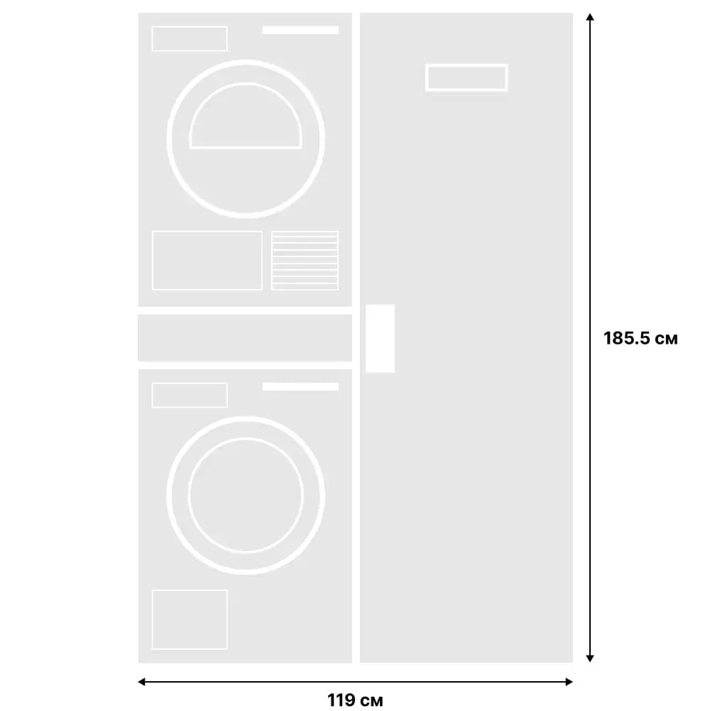 картинка Комплект ASKO Logic 26 (W4086C.W/3 +  T408HD.W +  DC7784 V.W + HI1153W) 
