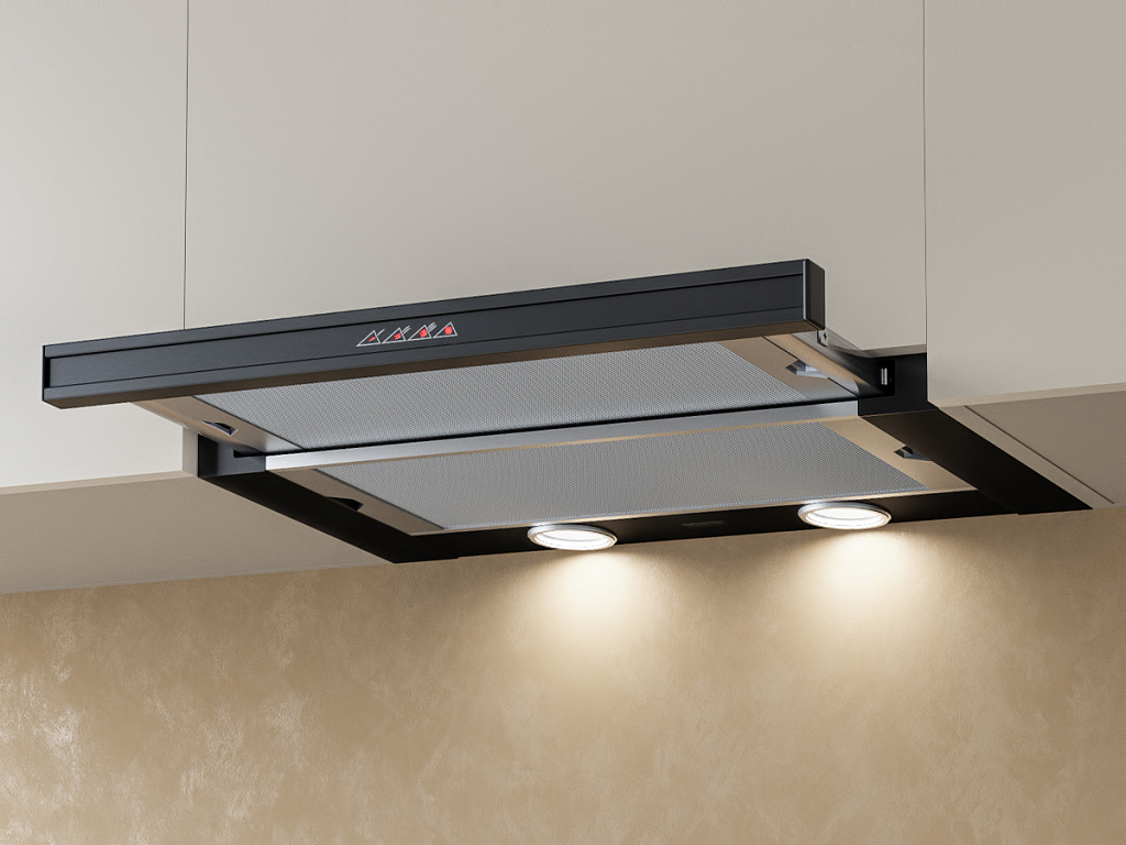 картинка Кухонная вытяжка Krona KAMILLA SENSOR 600 BLACK (2 МОТОРА) 