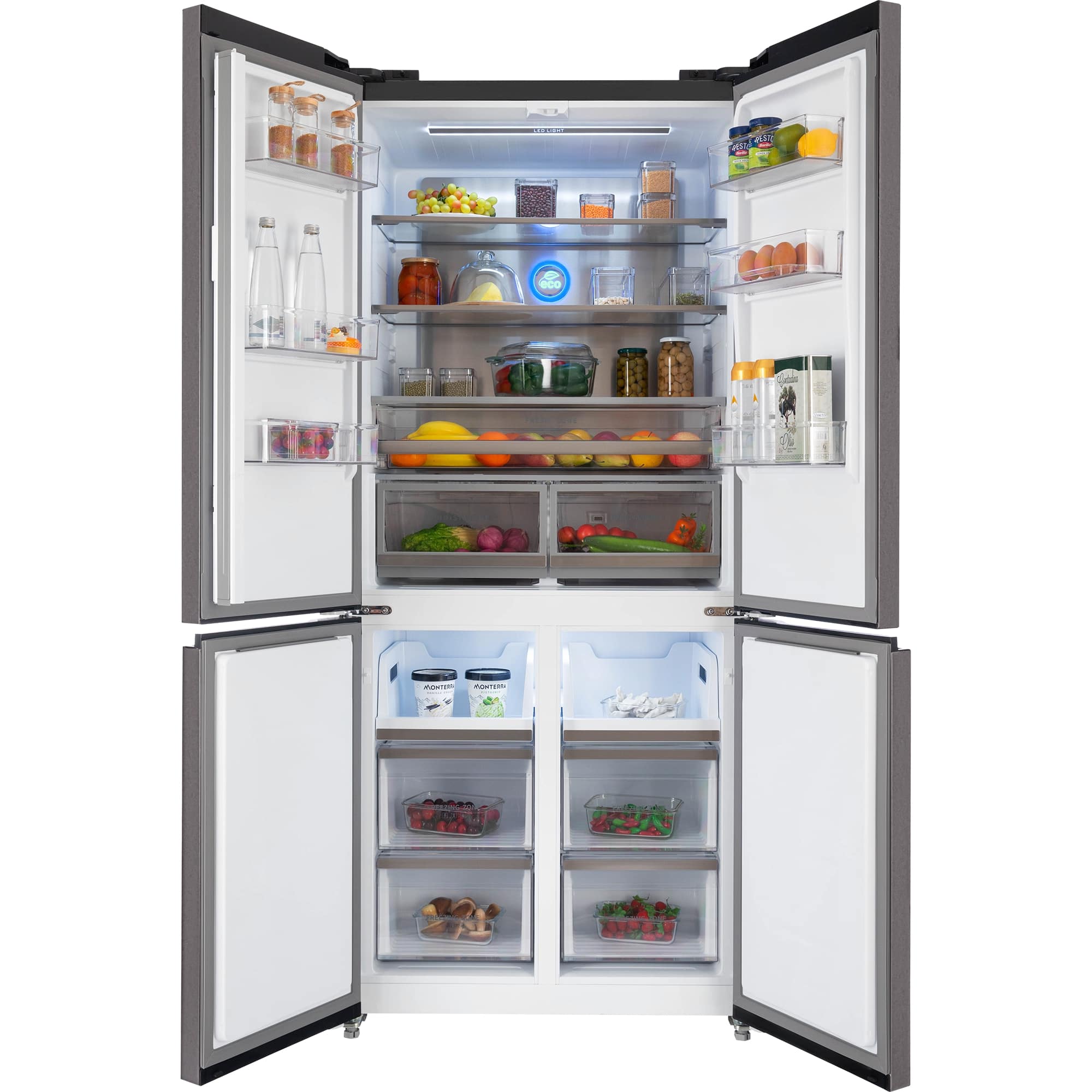 картинка Отдельностоящий холодильник Hiberg RFQ-600DX NFGM inverter 