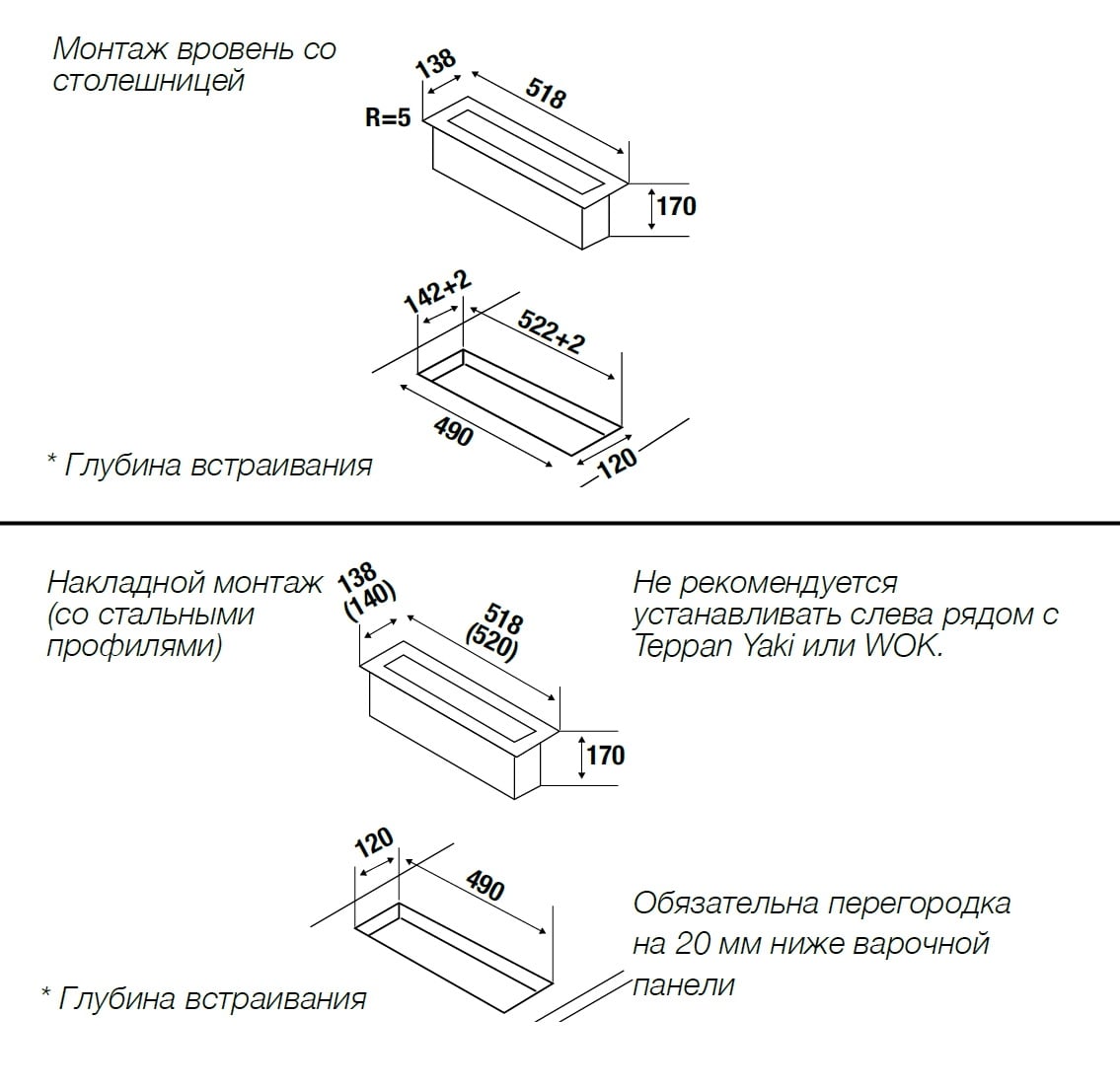 картинка Кухонная вытяжка для варочной панели Kuppersbusch VKM 1820.0 SR 