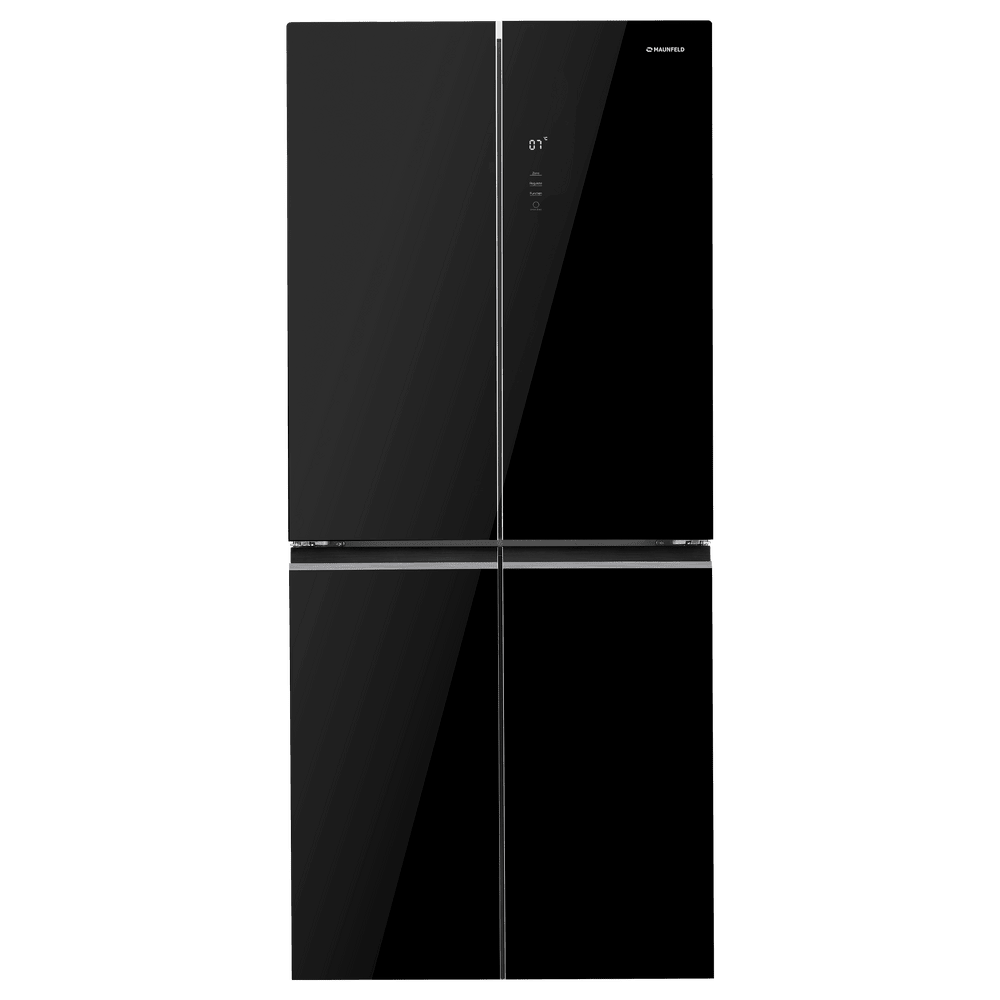 картинка Полувстраиваемый холодильник Maunfeld MFF190NFB01 черный 