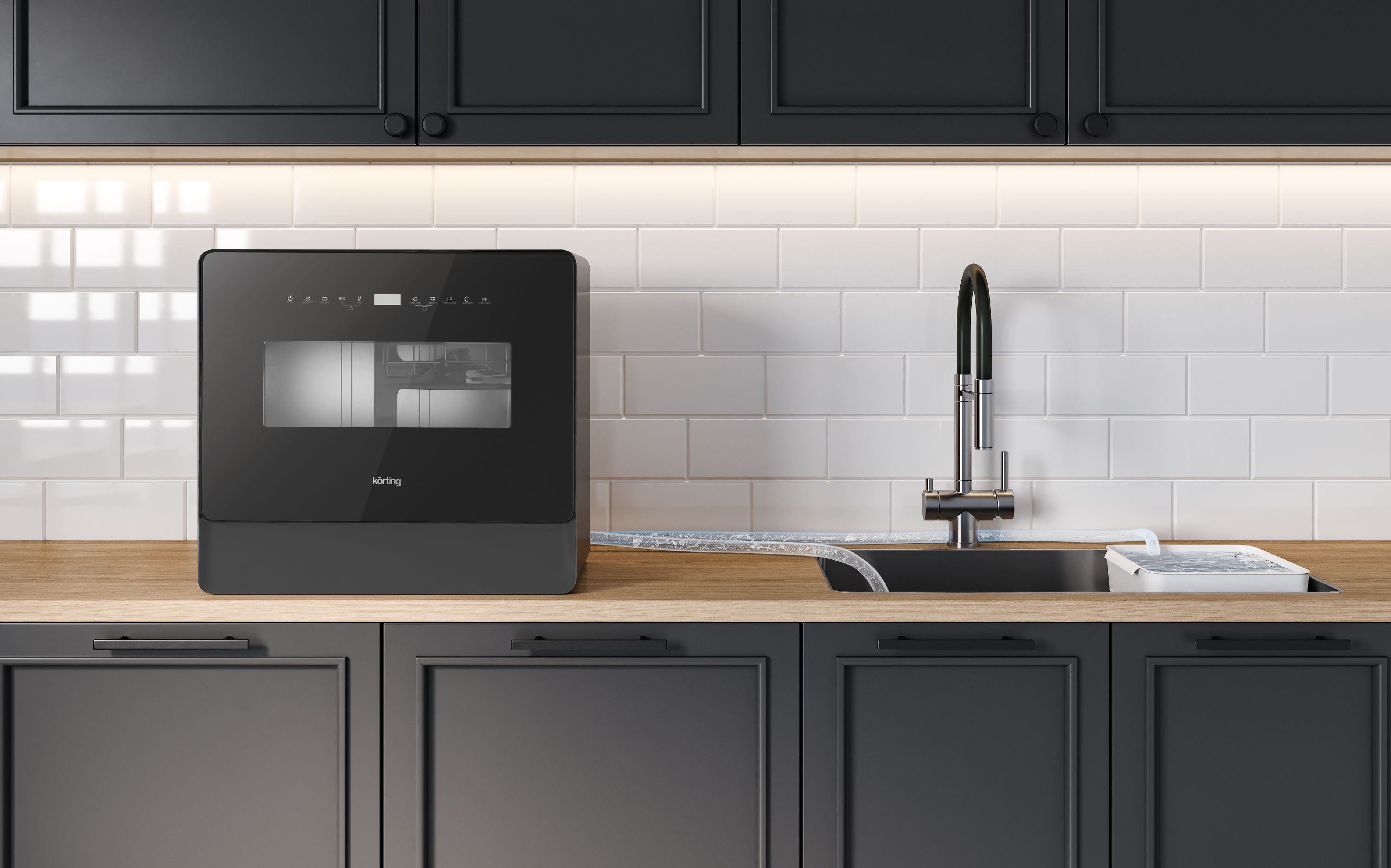 картинка Посудомоечная машина Korting KDF 26630 GN  картинка Посудомоечная машина Korting KDF 26630 GN