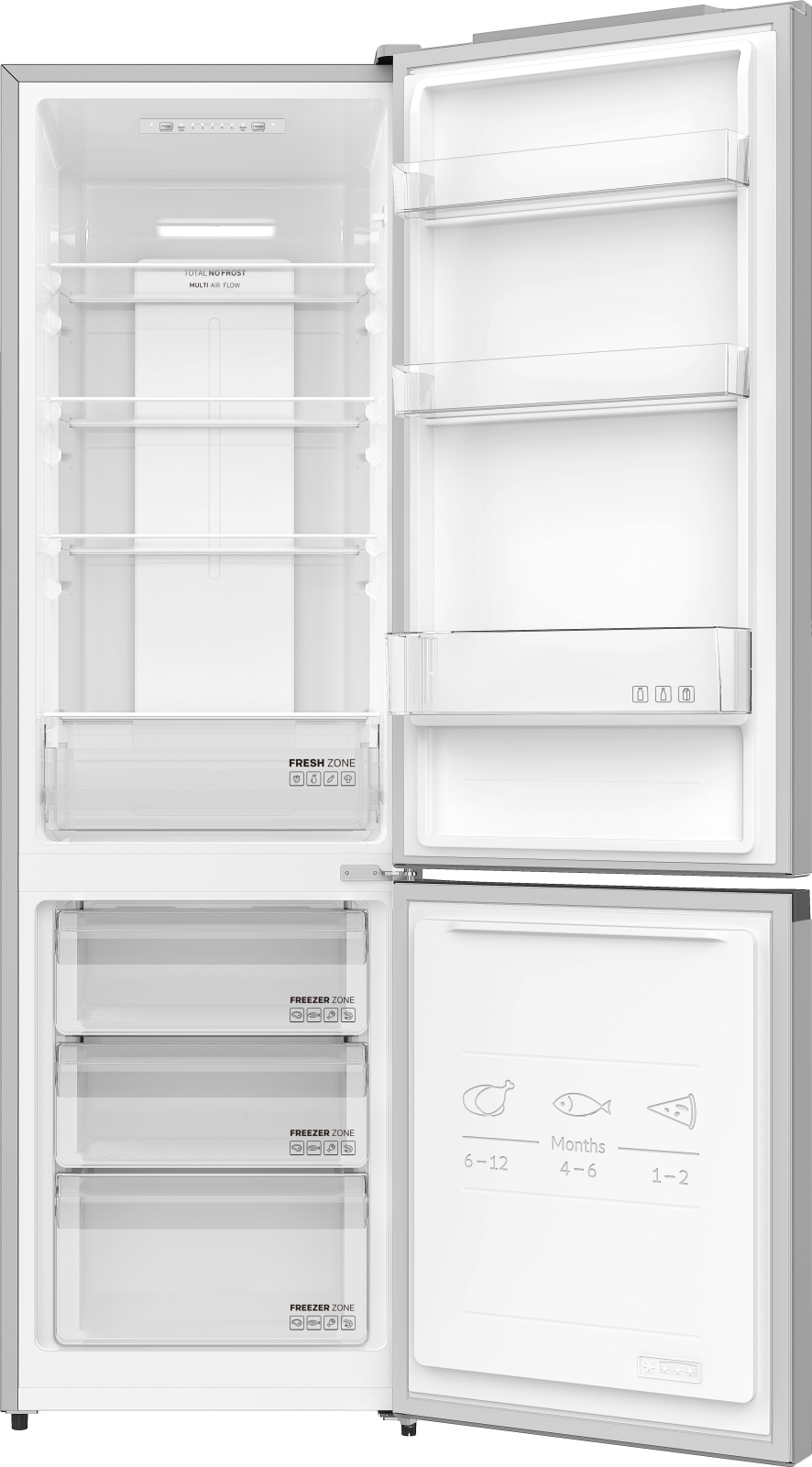 картинка Отдельностоящий холодильник Weissgauff WRK 180 Total NoFrost Dark Grey 