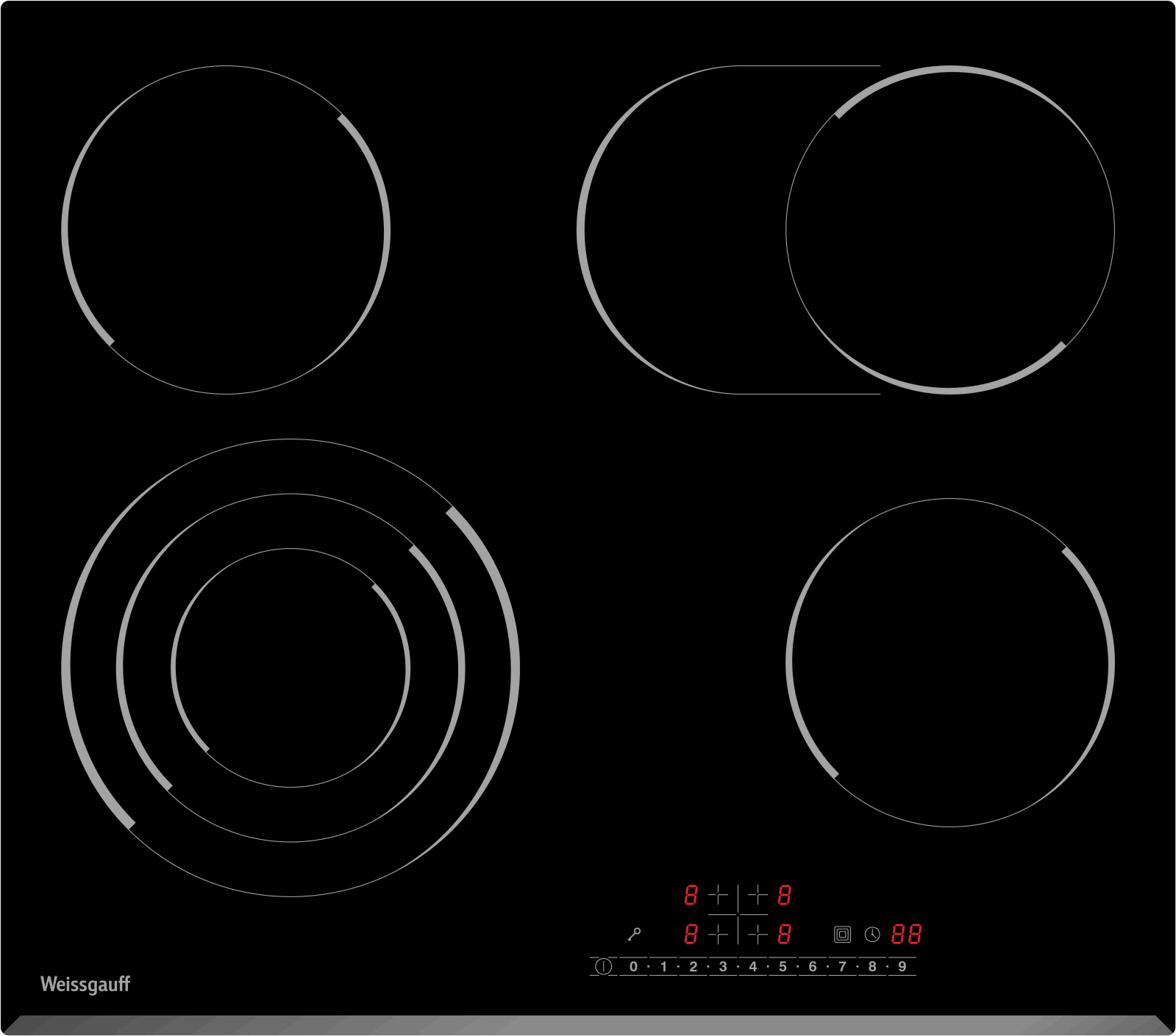 картинка Электрическая варочная панель Weissgauff HV 643 BS 
