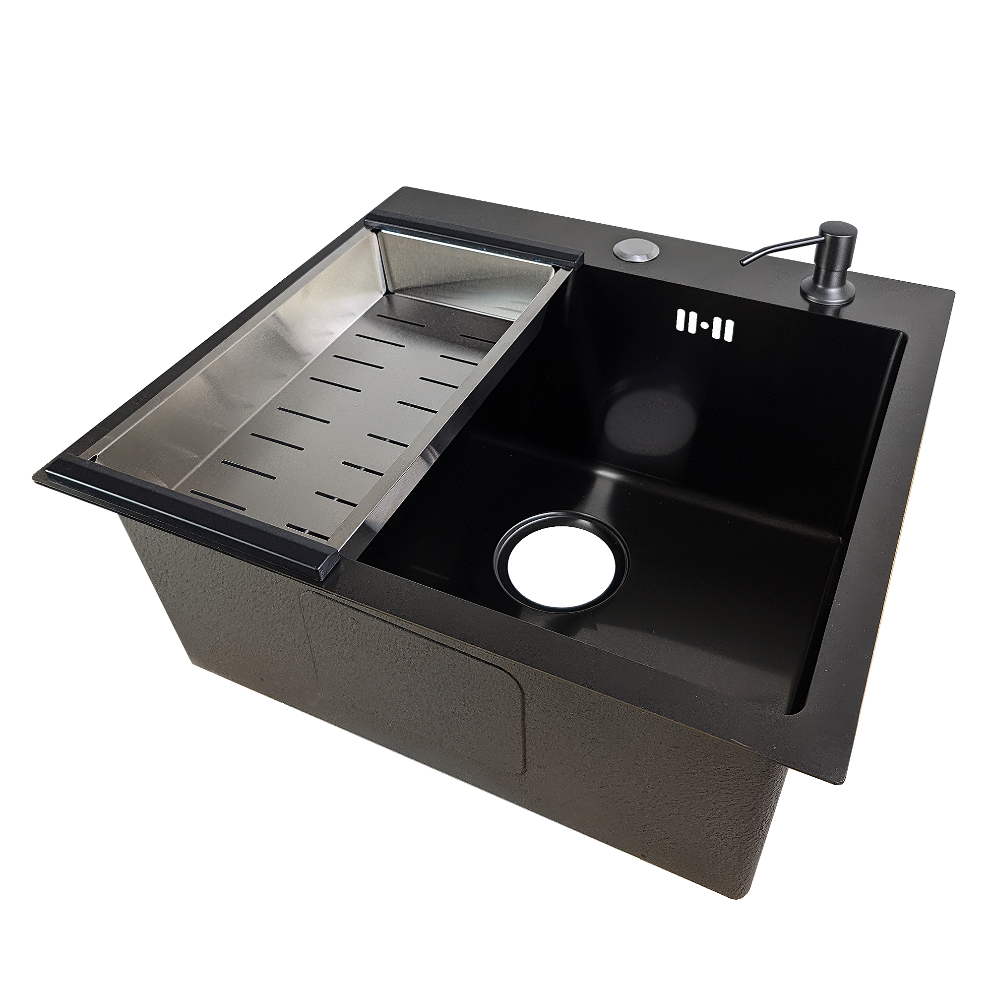 картинка Комплект мойка и смеситель Gerda 5045 G+SM.Black 