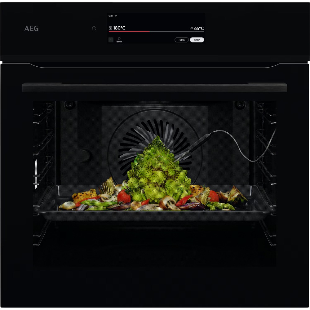 картинка Электрический духовой шкаф с функцией пара Aeg NBT9P831AB черный 