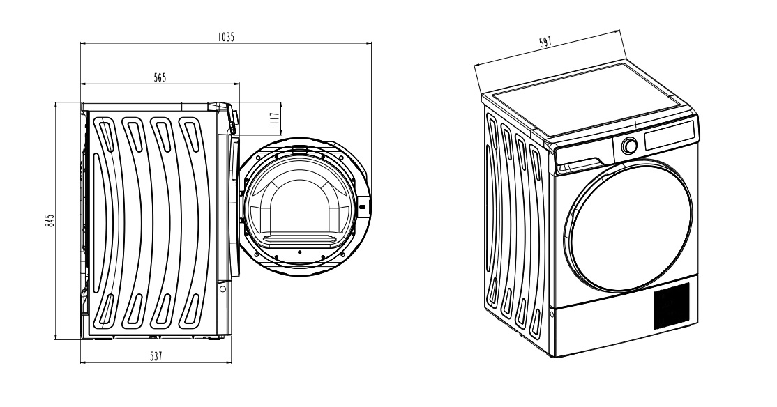 картинка Сушильная машина Delonghi DTD 8105 C FABIO 