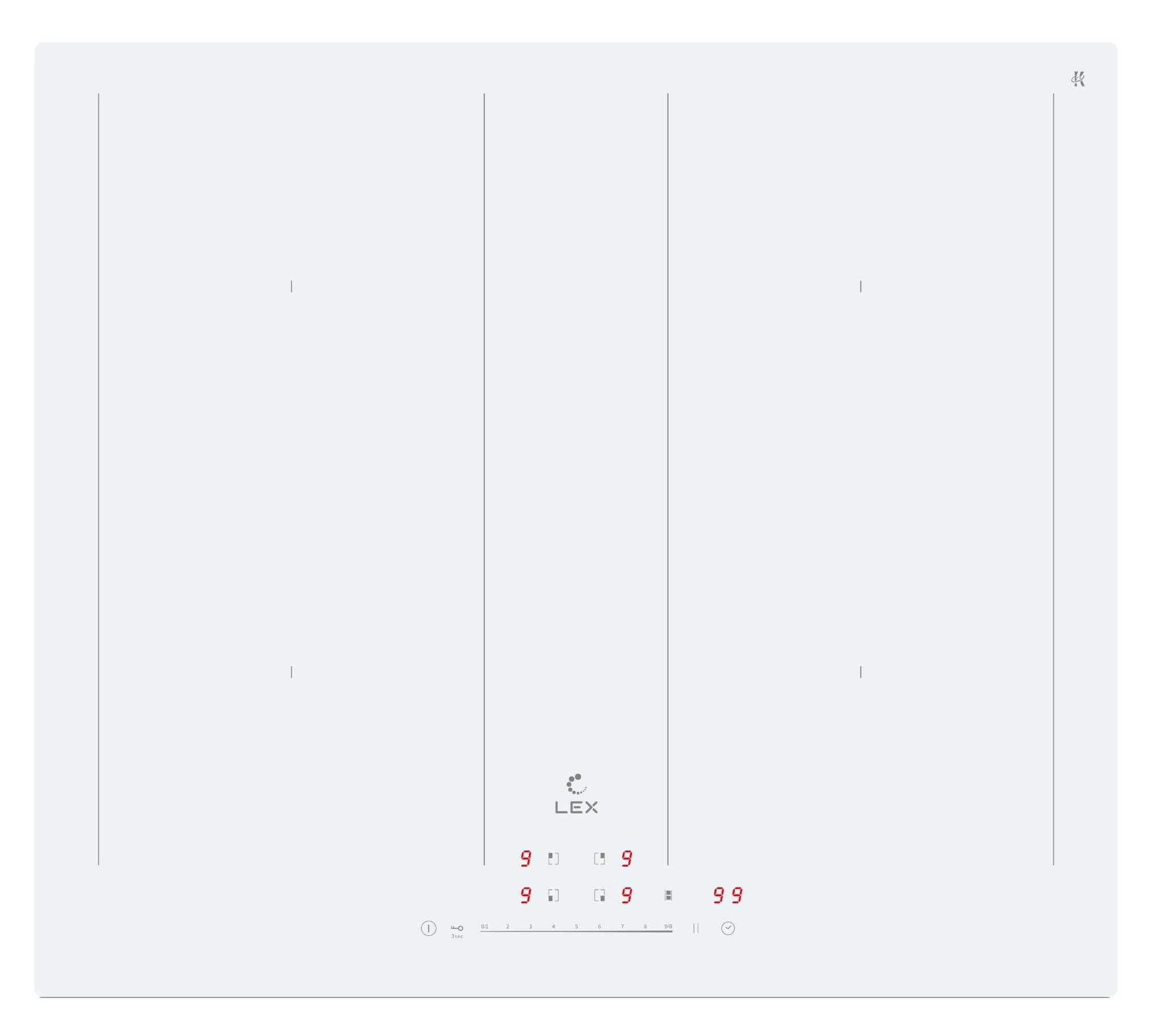 картинка Варочная панель Lex EVI 641B WH 
