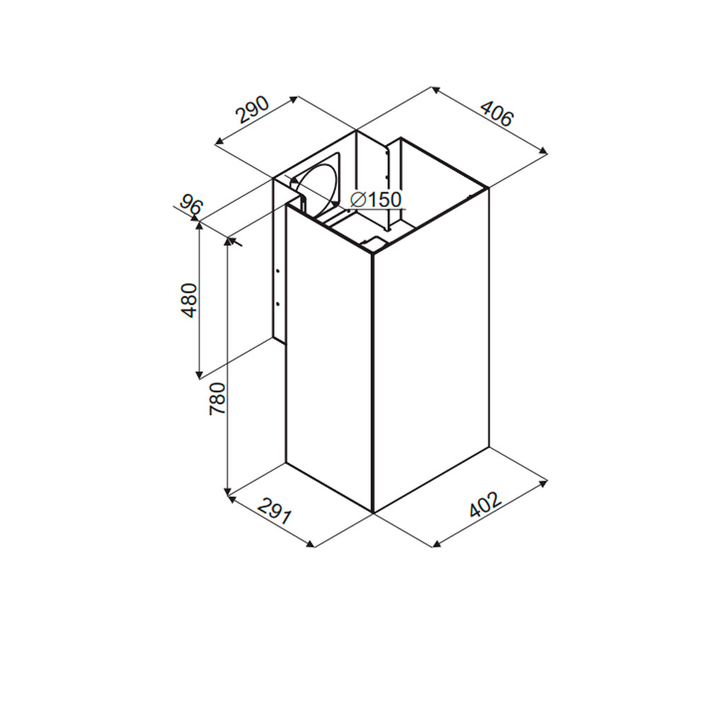 картинка Кухонная вытяжка Maunfeld BATH 402 Черный 