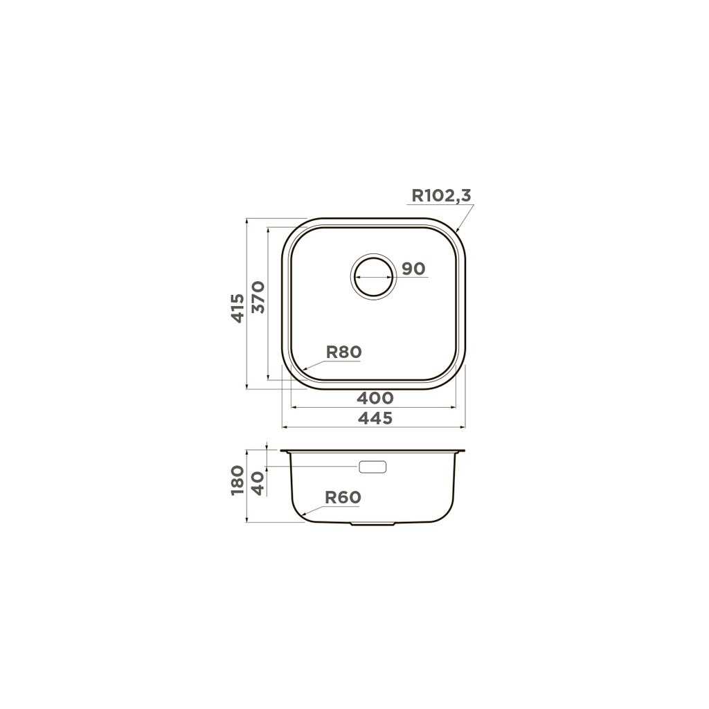 картинка Мойка Omoikiri OMI 44-U/IF-IN 