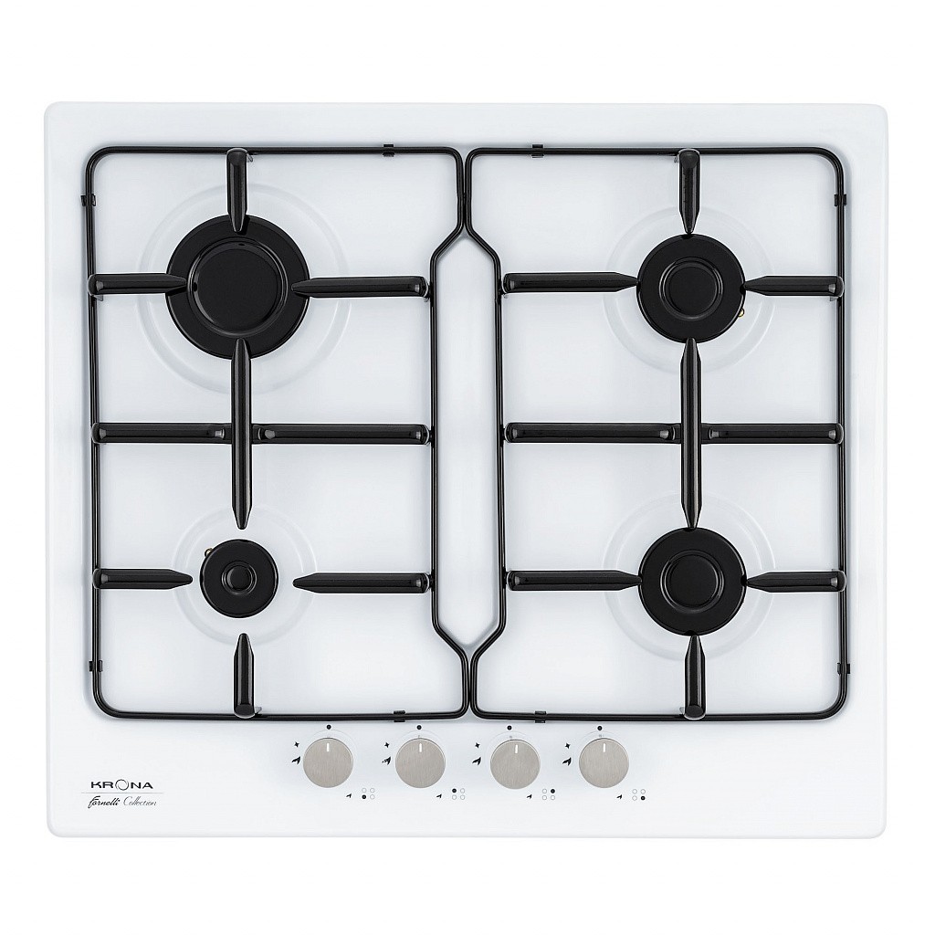 картинка Газовая варочная панель Krona ORTICA 60 WH белый 