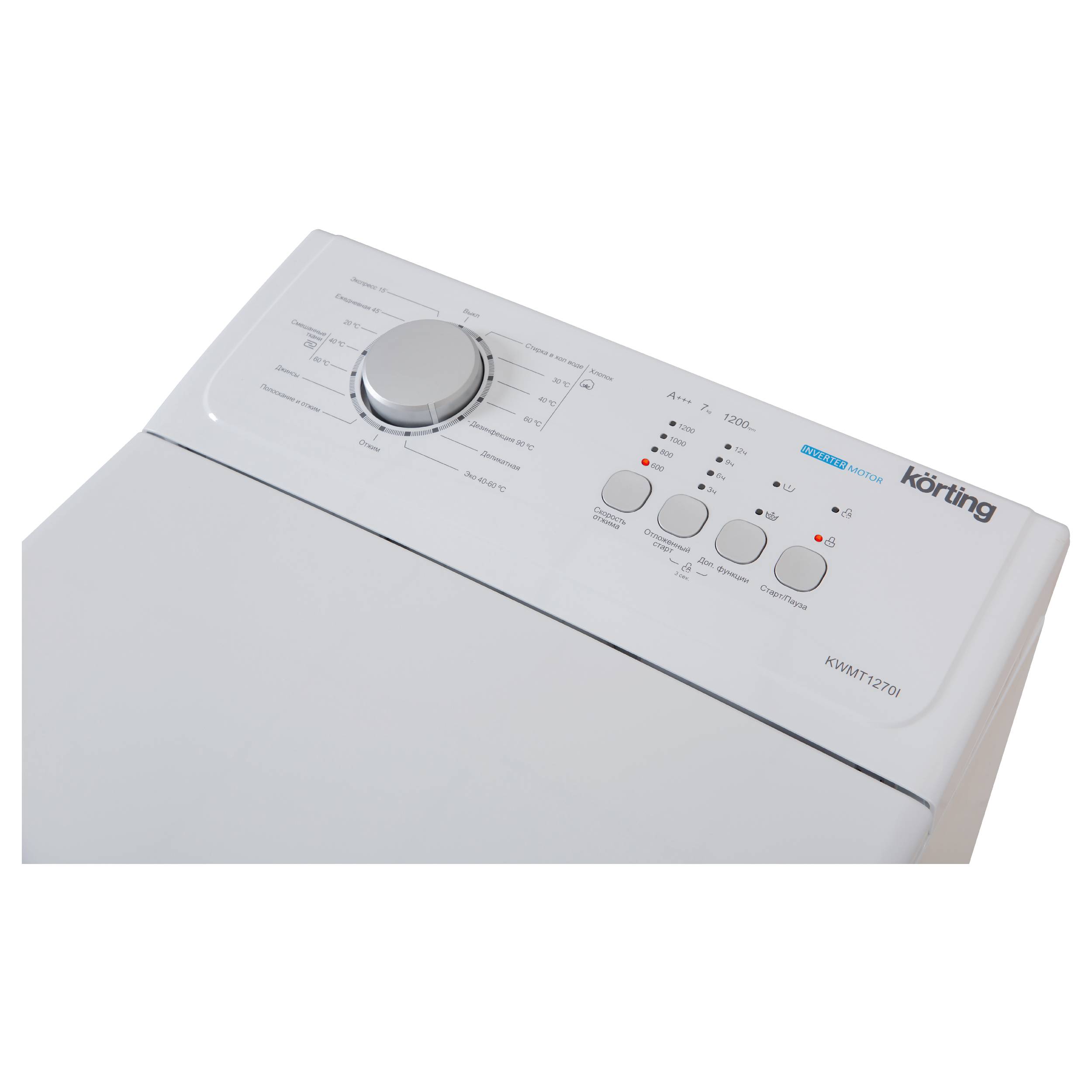 картинка Стиральная машина с вертикальной загрузкой Korting KWMT 1270 I 