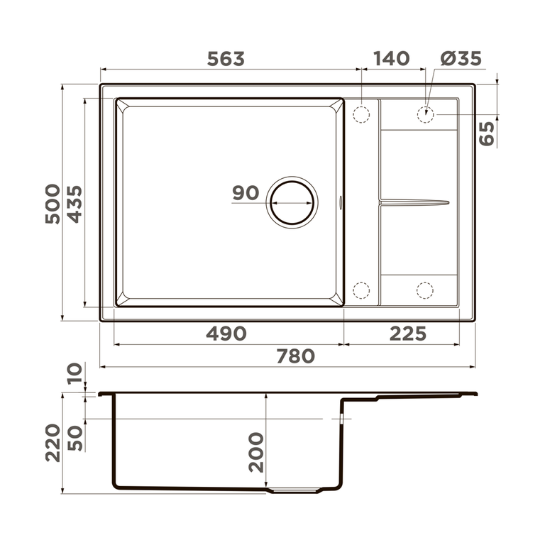картинка Мойка Omoikiri SUMI 78A-LB 