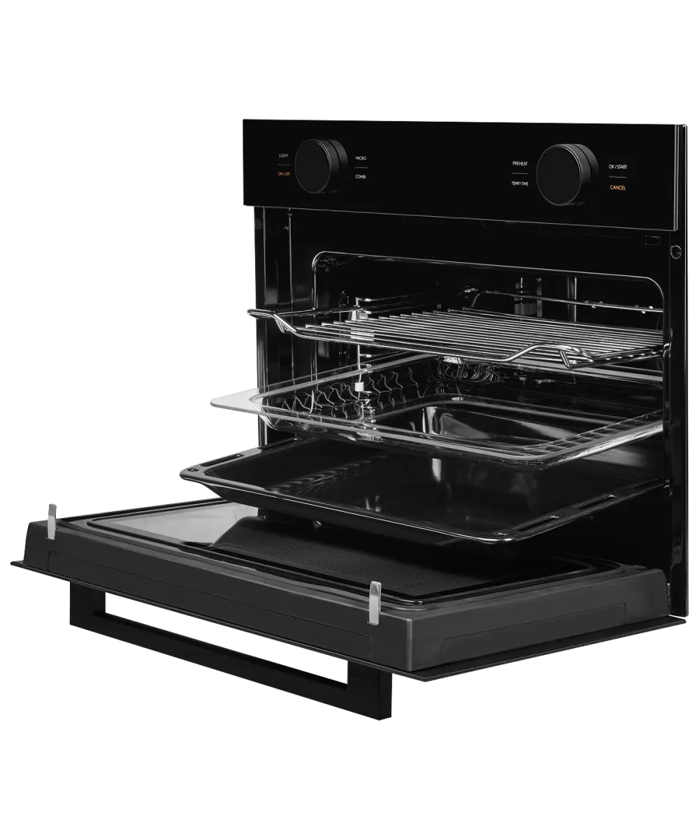 картинка Электрический духовой шкаф с функцией СВЧ Kuppersberg KMW 612 Black 