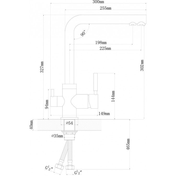 картинка Смеситель LONGRAN SPRINT UNIVERSAL LM2195 
