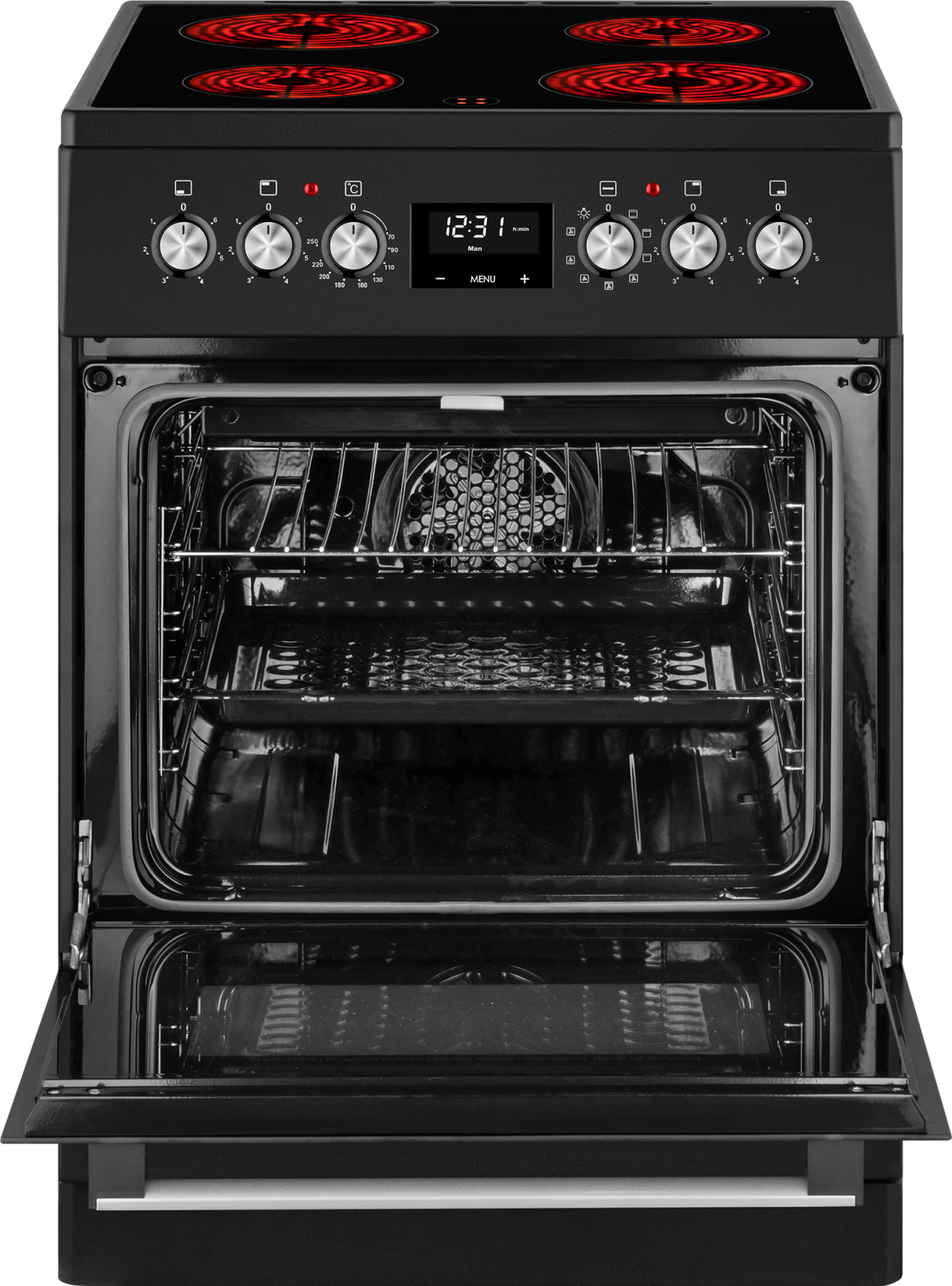 картинка Электрическая кухонная плита Weissgauff WES E12V15 BE 