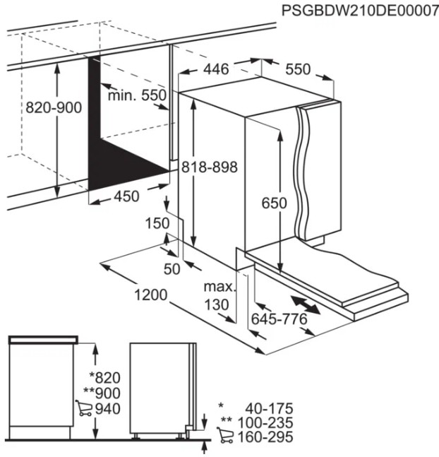 картинка Посудомоечная машина Aeg FSE72517P 