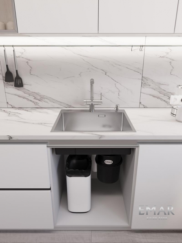 картинка Кухонная мойка Emar EMB-560(TOP) PVD Nano Satin 