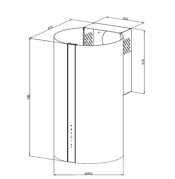 картинка Кухонная вытяжка Kuppersberg VORTEX B 