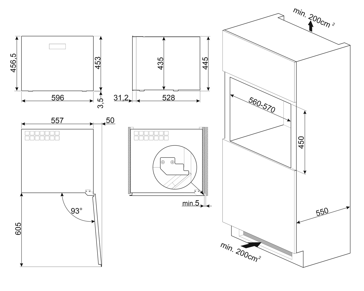 картинка Встраиваемый винный шкаф Smeg CVI121G Neptune grey 