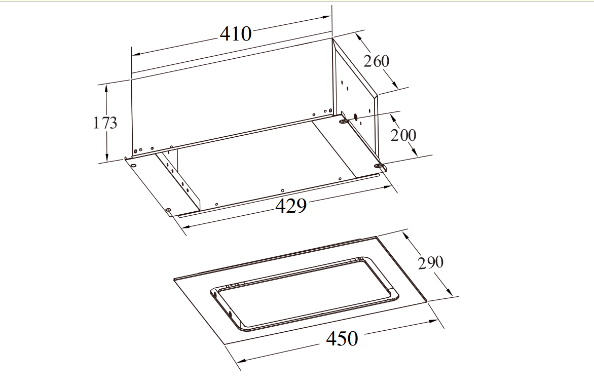 картинка Кухонная вытяжка Weissgauff Aura 456 PB Black Glass 