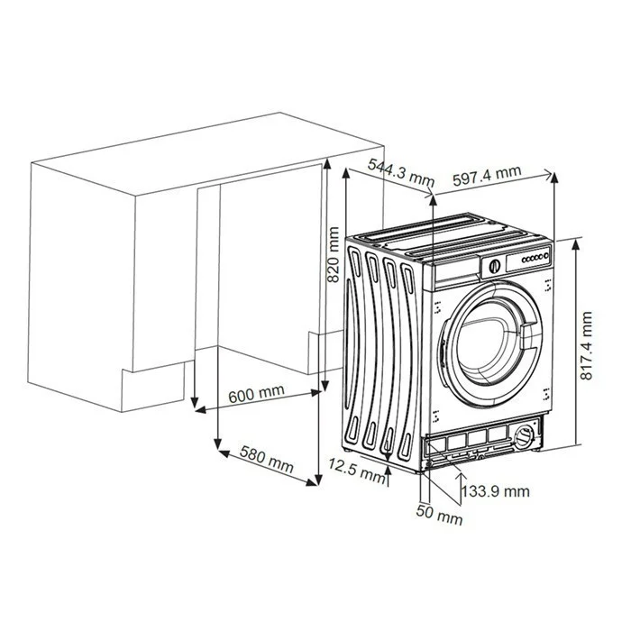 картинка Стиральная машина Krona KALISA 1400 8K WHITE 