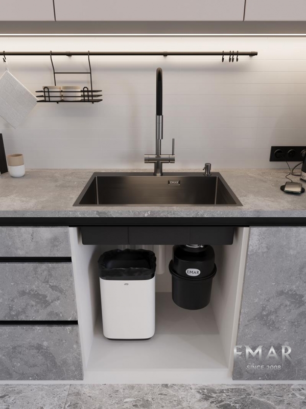 картинка Кухонная мойка Emar EMB-660(TOP) PVD Dark 