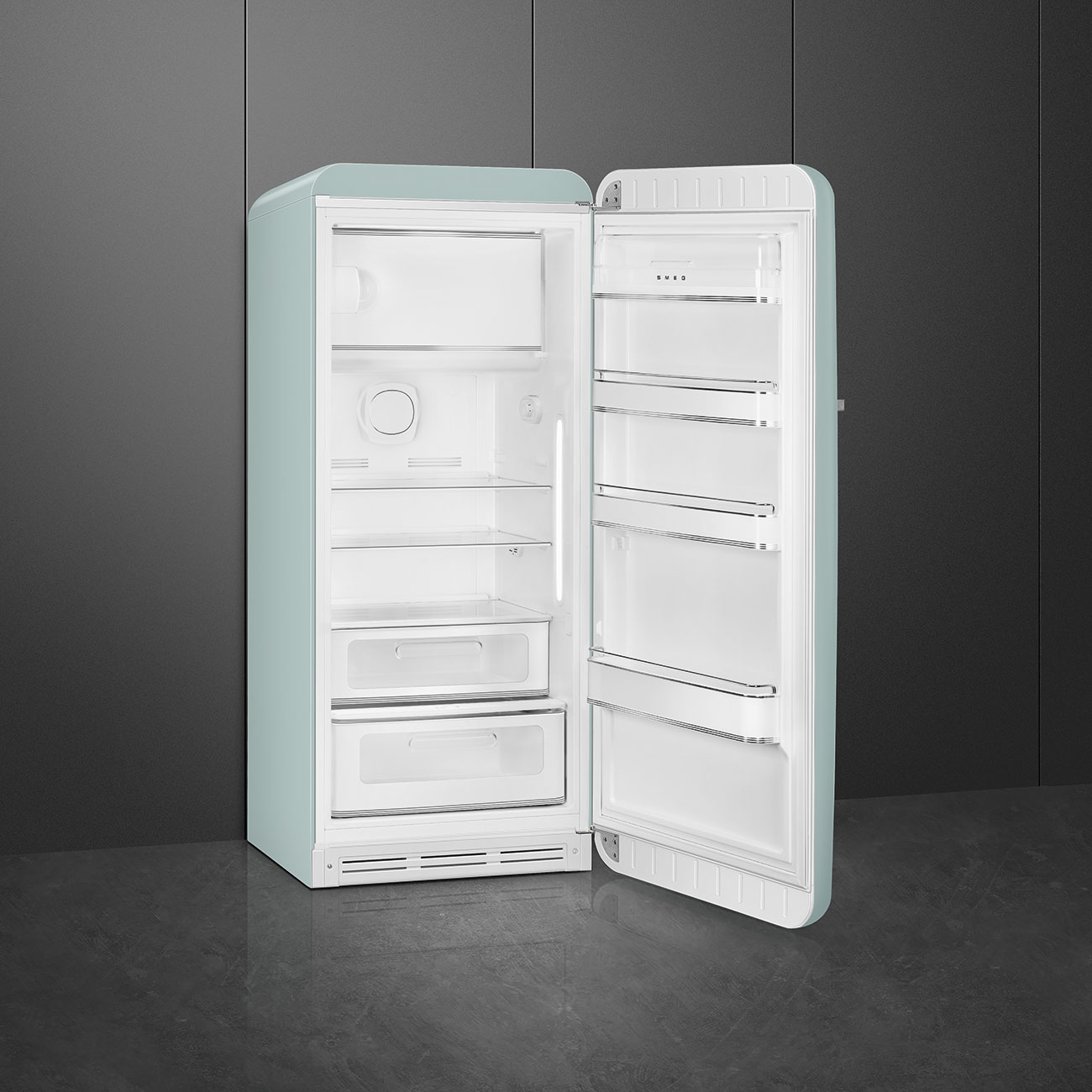 картинка Отдельностоящий холодильник Smeg FAB28RDSA5 зеленый шалфей 