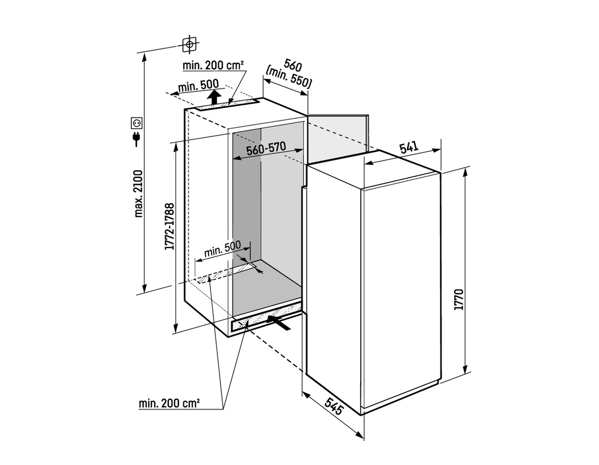 картинка Встраиваемый холодильник Liebherr IRSe 1780-PB 
