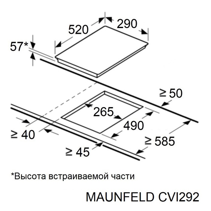 картинка Варочная панель Maunfeld CVI292WH 
