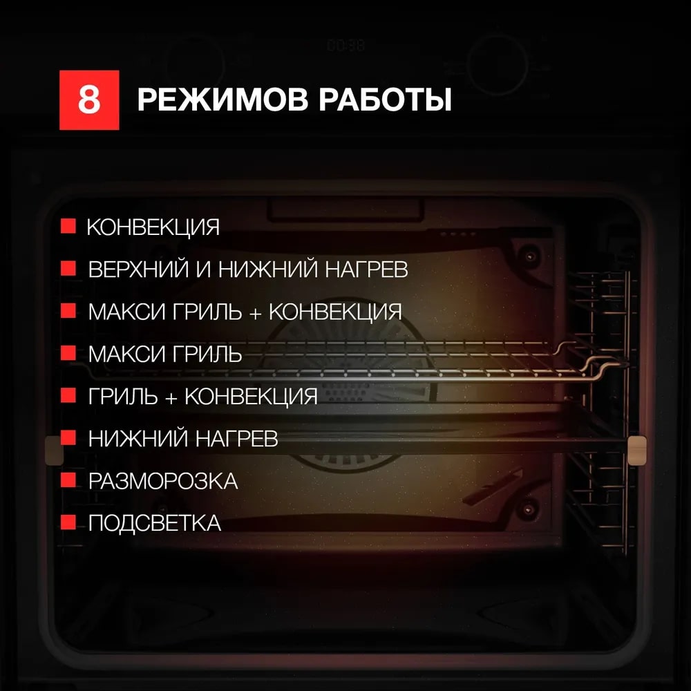 картинка Духовой шкаф Kuppersberg HF 608 B черный 