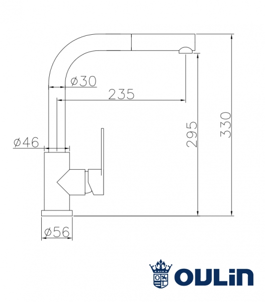 картинка Смеситель Oulin OL-8607S 