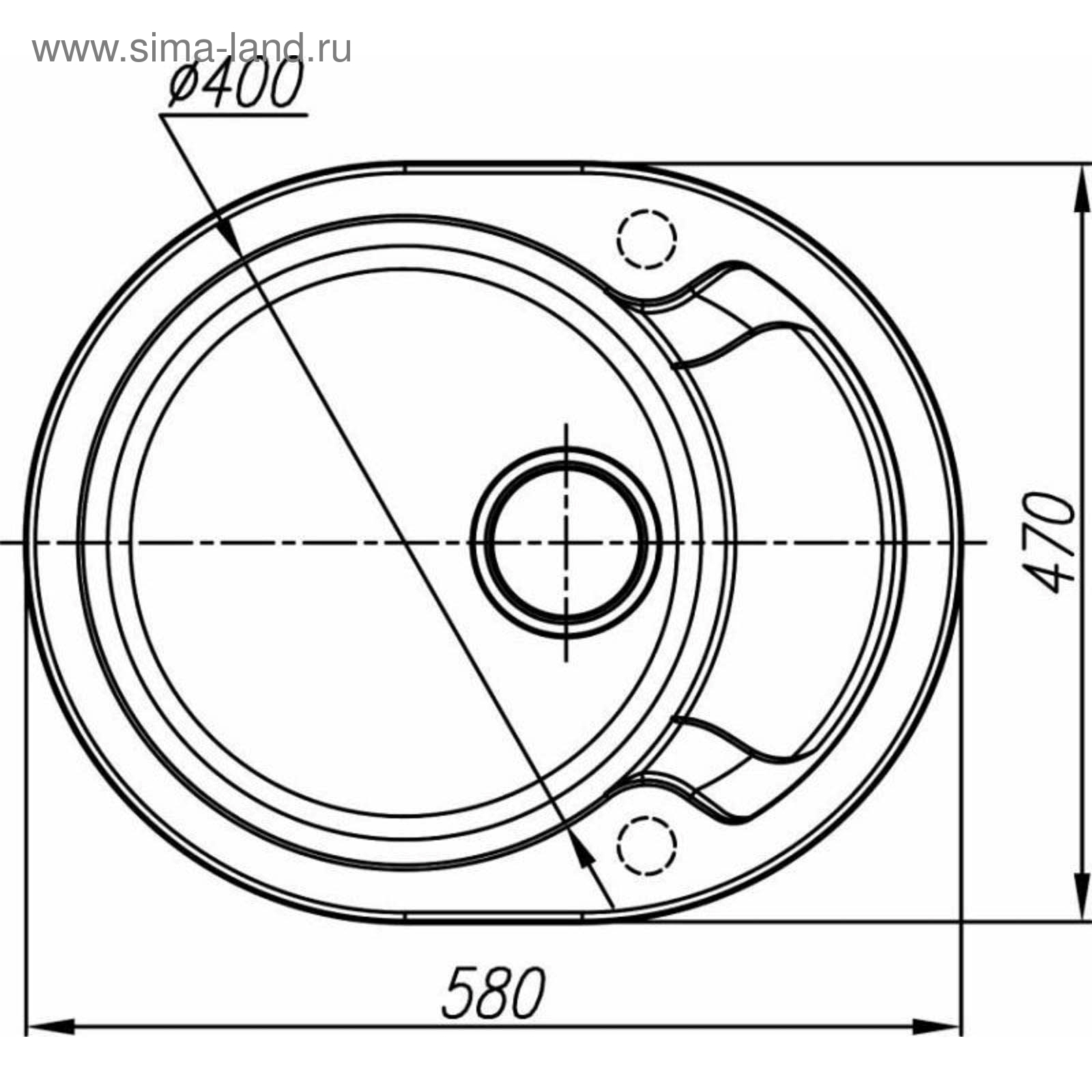 картинка Мойка для кухни Dr. Gans БЕРТА-580 