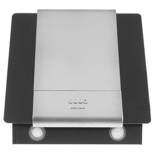 картинка Кухонная вытяжка Krona TALLI 600 INOX/BLACK GLASS 3P 