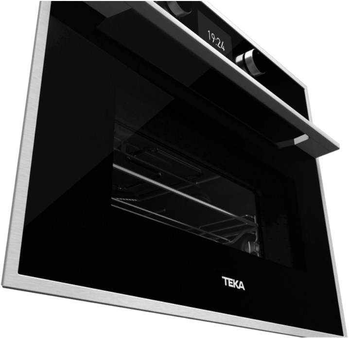 картинка Электрический духовой шкаф с функцией СВЧ Teka HLC 847 C BLACK-SS 