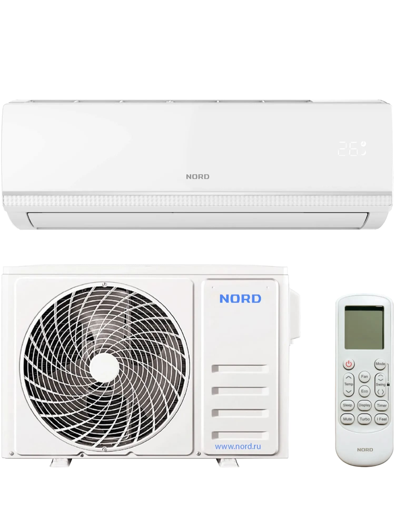 картинка Настенная сплит-система Nord AC 09 QUB 