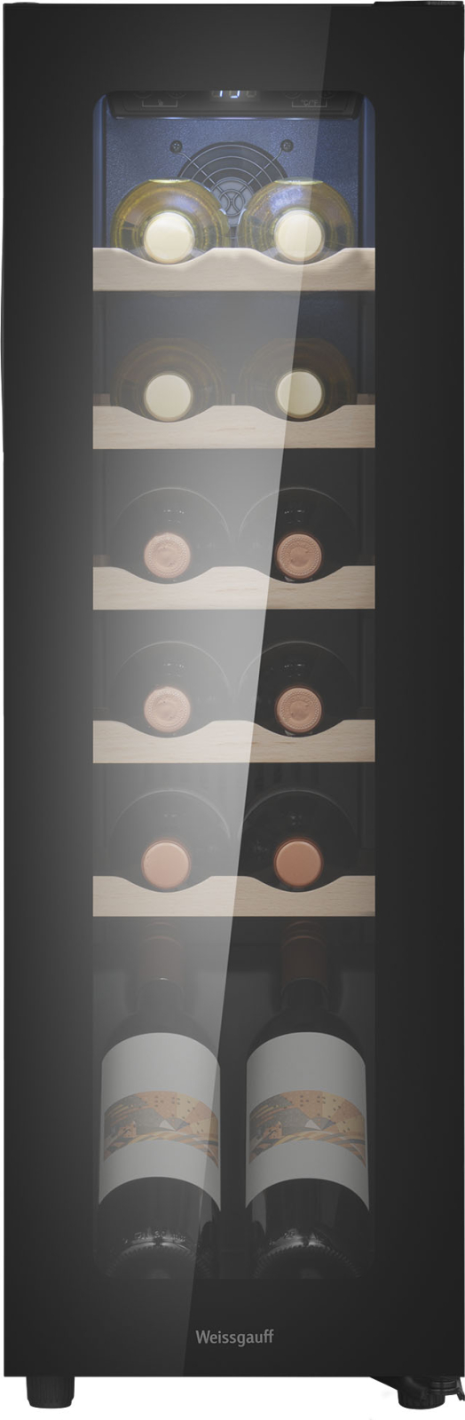 картинка Полувстраиваемый винный шкаф Weissgauff WWC-12 Compressor 
